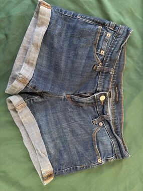 Banana Republic Blue Denim Rolled Hem Shorts